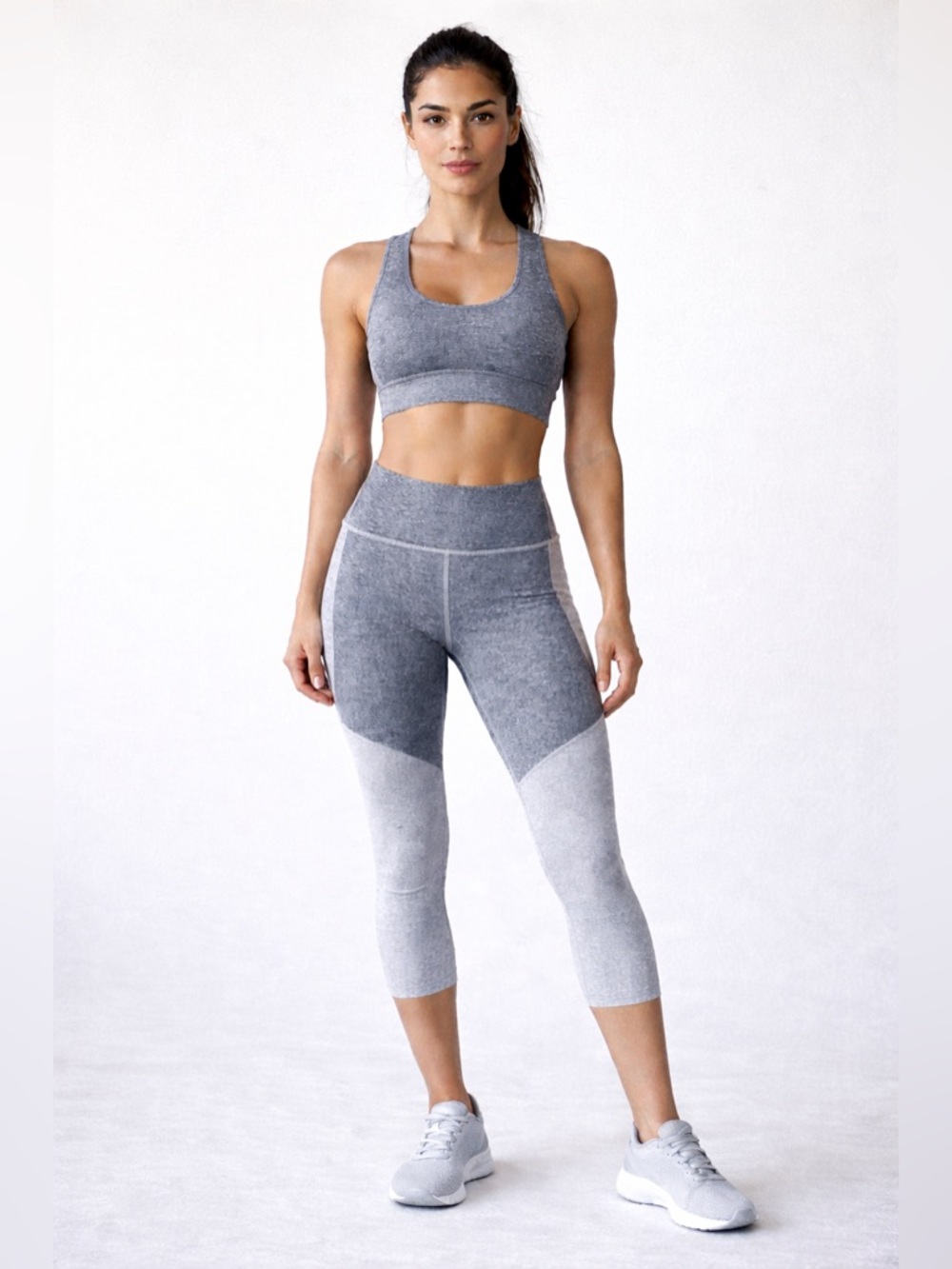 Outdoor Voices Two-Tone Gray Leggings - Size M